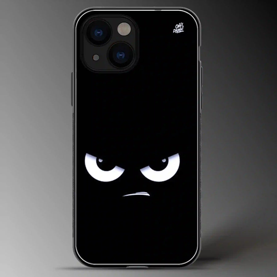 Angry Face | Abstract | Colored | Glass Phone Cover | Mobile Cover (Case) | Back Cover