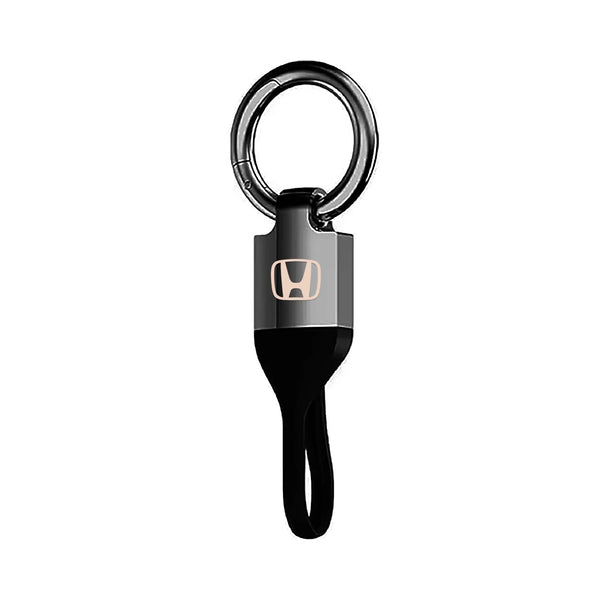 Honda | Heavy Duty Zinc Alloy TPU Keychain | Car Key Holder Gift Keychain with Metal Ring Car key Accessory Compatible