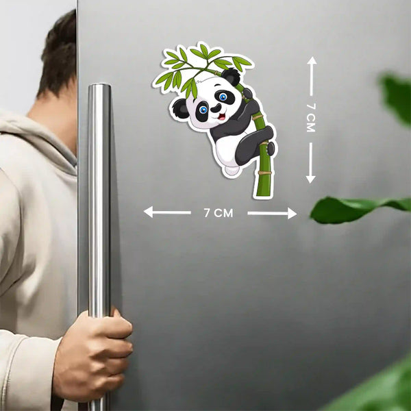 Panda | Wooden Decorative Printed Fridge Magnet | Gift for Husband, Wife, Girlfriend, Boyfriend, Home Decor, Fridge Decor