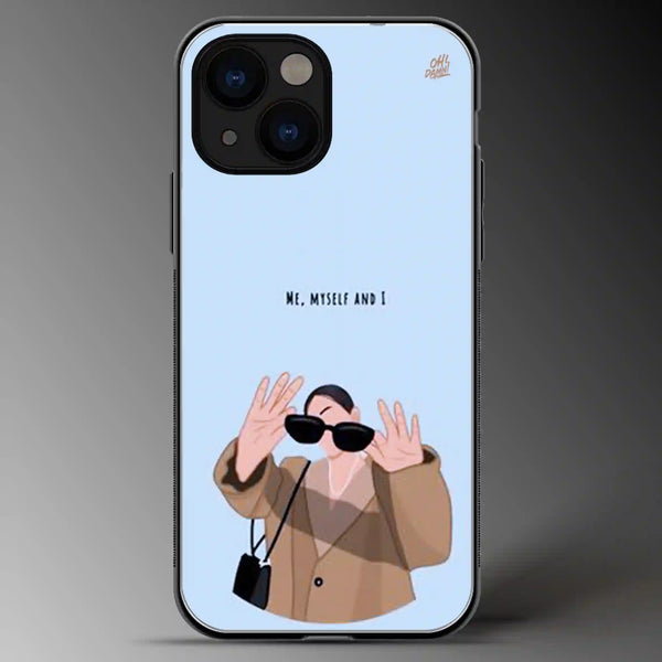 Me Myself and I | Abstract | Colored | Glass Phone Cover | Mobile Cover (Case) | Back Cover